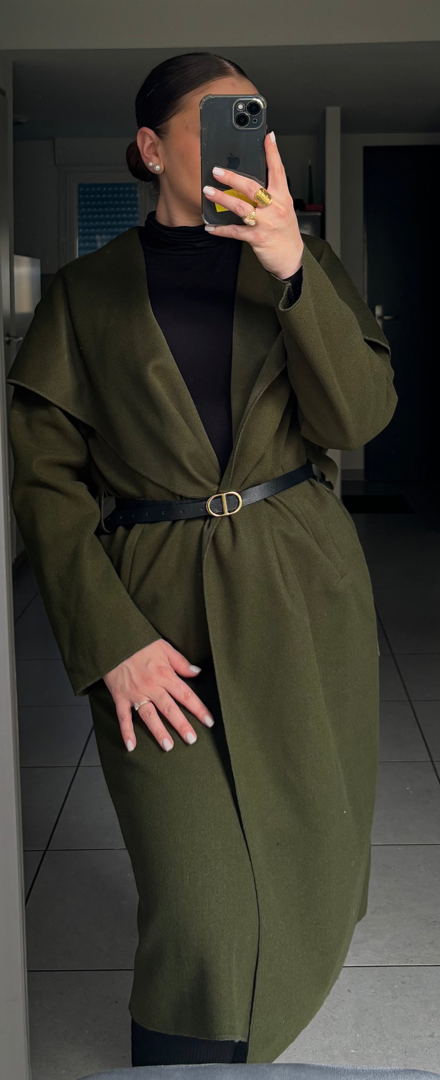 Manteau long ceinturé - Ainoa