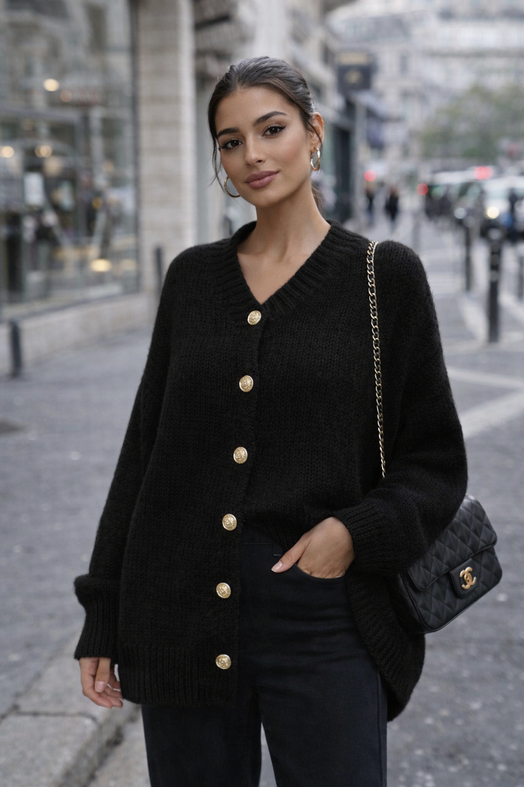 Cardigan Long Boutonné - Ava